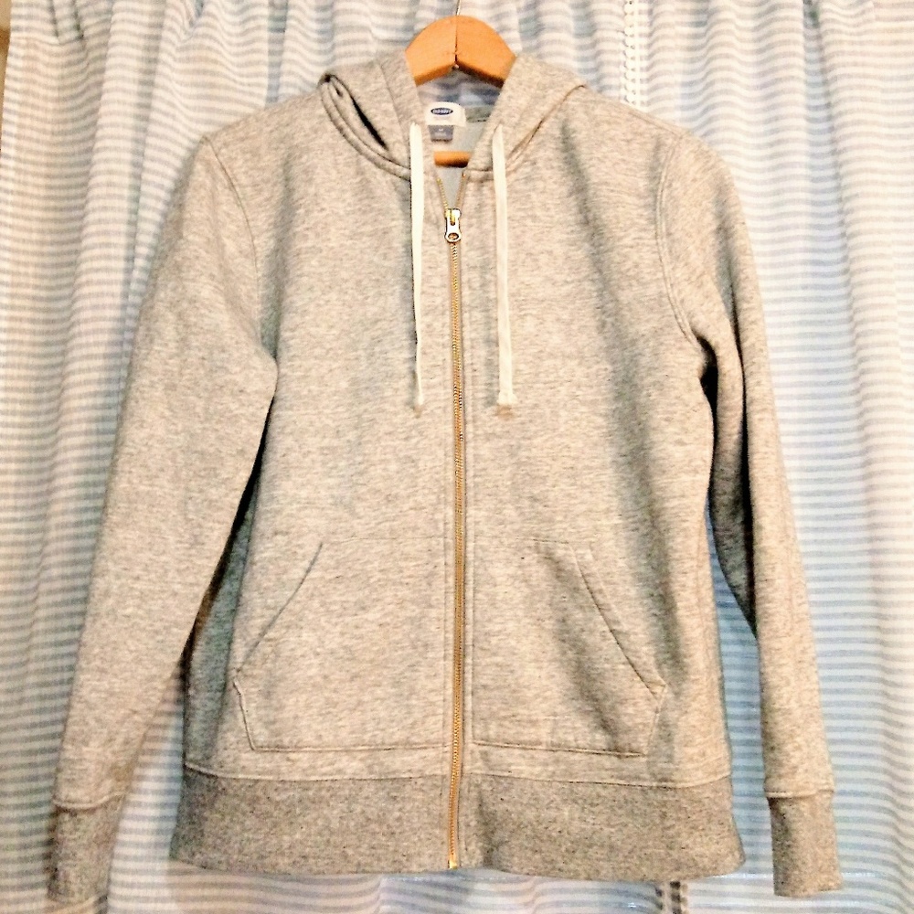 (NWOT)Old Navy zip hoodie heather grey /medium